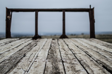 textura tablones de madera de remolque abandonado