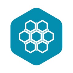 Little honeycomb icon. Simple illustration of little honeycomb vector icon for web