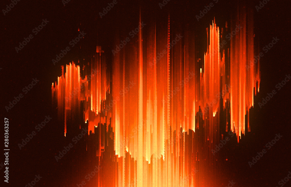 Wall mural led light. future tech. shine dynamic scene. neon flare. colorful rays. .magic moving fast lines. sp