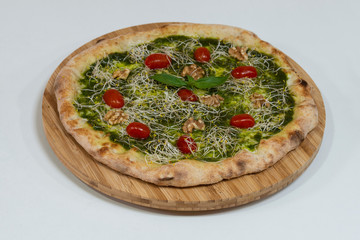 Pizza con pesto