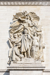 The Triumph of 1810 is a monumental stone high relief showing Napoleon Bonaparte, by french...