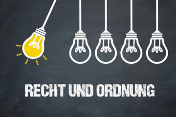 Fototapeta premium Recht und Ordnung