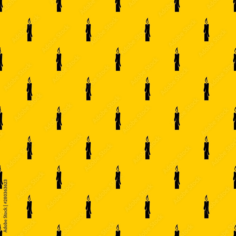 Poster candle pattern seamless vector repeat geometric yellow for any design