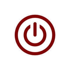 Obraz premium Power button icon vector. Power button symbol design illustration for logo element and web icon