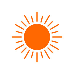 Sunny weather icon vector. Sunny weather concept illustration for web and mobil