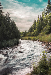 Credit river bending around in the wilderness.