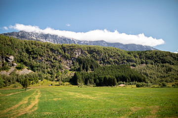  mountain landscape of Geiranger Norway 