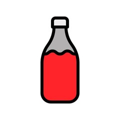 drink and beverage storage bottle editable stroke icon in filled designing