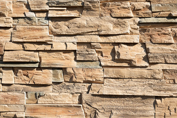 decorative brown beige stone wall