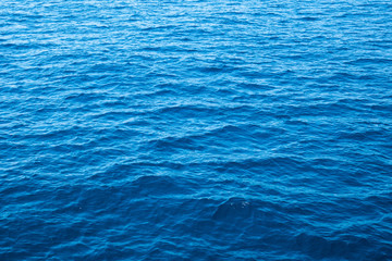 Sea waves space, above view.