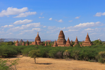 Bagan, Myanmar: a huge collection of buddhist stupas and pagodas and temples.