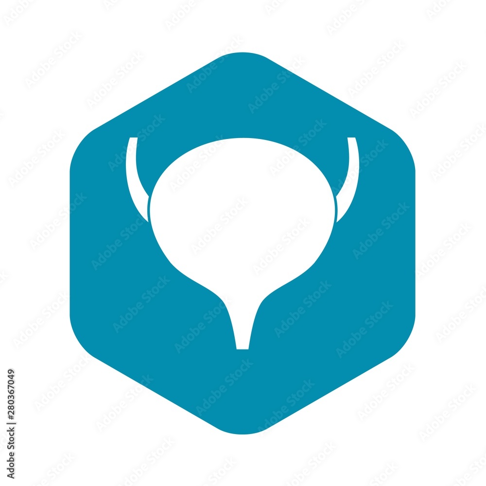 Poster Bladder icon. Simple illustration of bladder vector icon for web