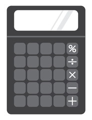 calculator isolated on white background