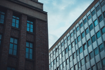 house at east berlin, germany on a cloudy day