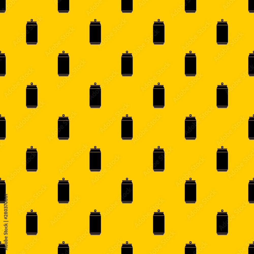 Poster can pattern seamless vector repeat geometric yellow for any design