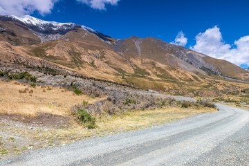 dirt road to horizon New Zealand south island