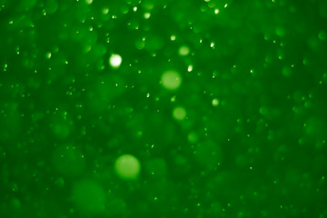 Green ufo bokeh background