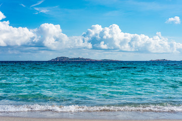 Capriccioli beach in Sardinia, Italy.