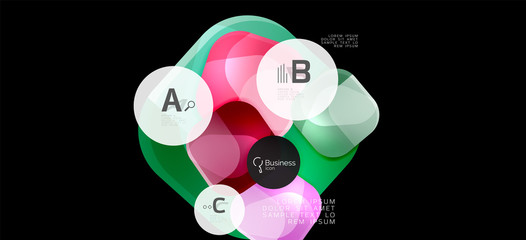 Info graphics circles background. Success icon symbol. Vector info graphic design. Creative vector element. Decoration element