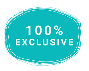 Exclusive, Speech Bubble Banner, Element Design Template, App Icon, Vector Illustration Eps 10
