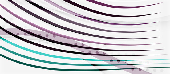 Trendy color stripes lines wave, great design for any purposes. Vector line pattern. Vector geometric background