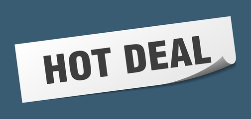 hot deal sticker. hot deal square isolated sign. hot deal