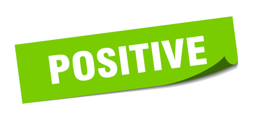 positive sticker. positive square isolated sign. positive