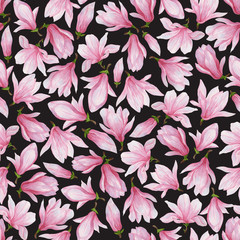  pattern of pink magnolias