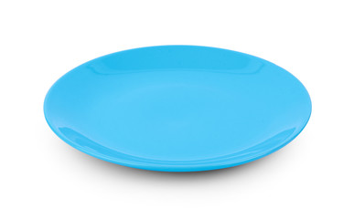empty plate isolated on white background