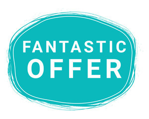 Fantastic Offer, Speech Bubble Banner, Element Design Template, App Icon, Vector Illustration. Eps 10