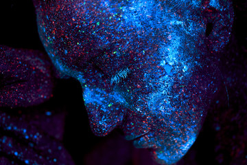 Close up UV portrait