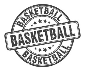 basketball stamp. basketball round grunge sign. basketball