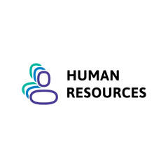 Obraz premium Human Resources People Logo Template