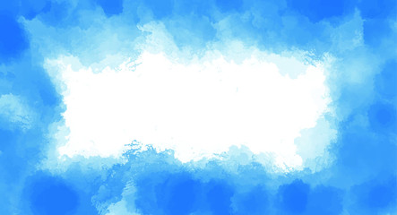 Naklejka na ściany i meble Blue watercolor background for your design, watercolor background concept, vector.