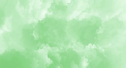Green watercolor background for your design, watercolor background concept, vector.