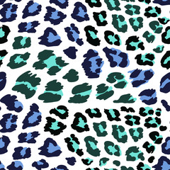 Pattern of turquoise and blue spots