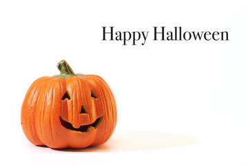 Jack O Lantern On White Background