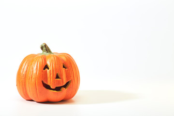 Jack O Lantern On White Background
