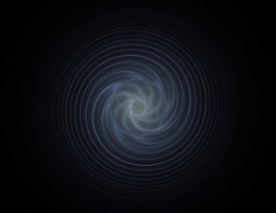 Computer generated fractal artwork for creative design, art and entertainment. Background with rotating spheres.