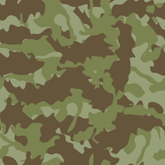 Simple camouflage pattern background seamless vector illustration. Abstract camouflage pattern material for sewing military uniforms - 280392872