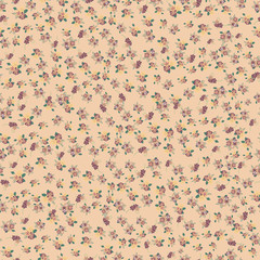 Abstract seamless pattern of cute hand painted simple flowers for textile,linens, clothes - 280393483