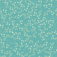 Abstract seamless pattern of cute hand painted simple leaves for textile - 280393667