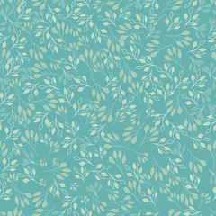 Abstract seamless pattern of cute hand painted simple leaves for textile - 280393686