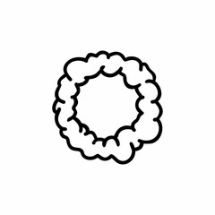 Cloud Vector Logo Letter Illustration O