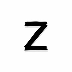 Fototapeta premium Scary Horror Logo Letter Z