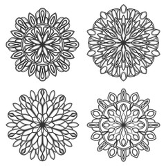 mandala vector logo icon illustration
