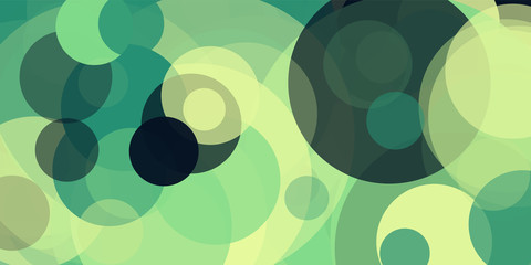 Abstract Generative Art color distributed circles figures background illustration