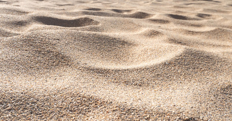Fototapeta na wymiar Sandy beach blurred background.