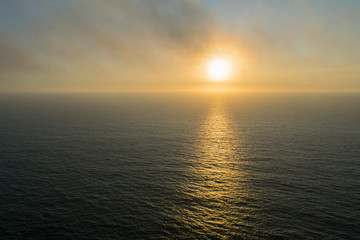 Obraz premium Foschia e tramonto