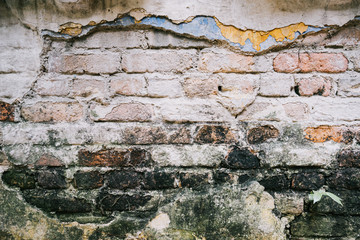 Natural wall background with old, textured surface and textured pattern